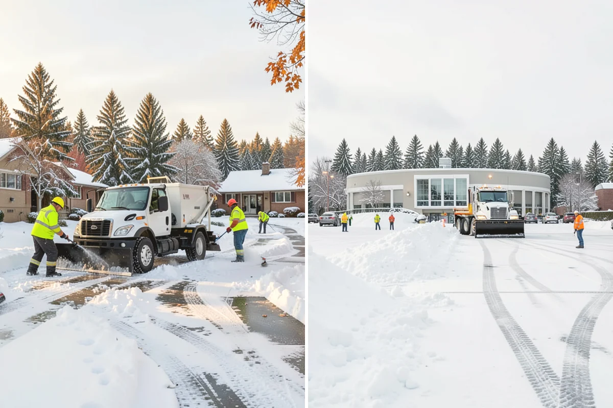 Roof Valley Clearing in Mercer Island, King County, WA - Locate valleys holding packed snow or ice