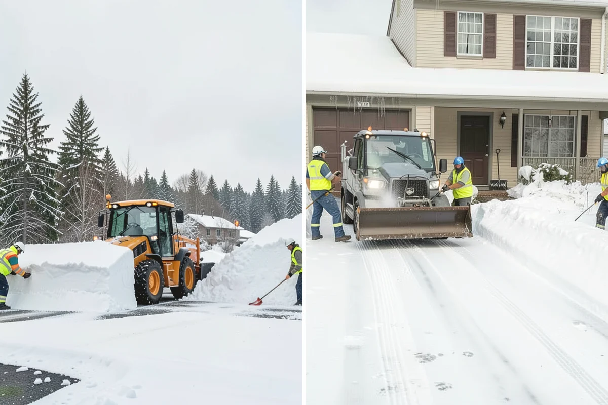 Roof Valley Clearing in Mill Creek, Snohomish County, WA - Locate valleys holding packed snow or ice