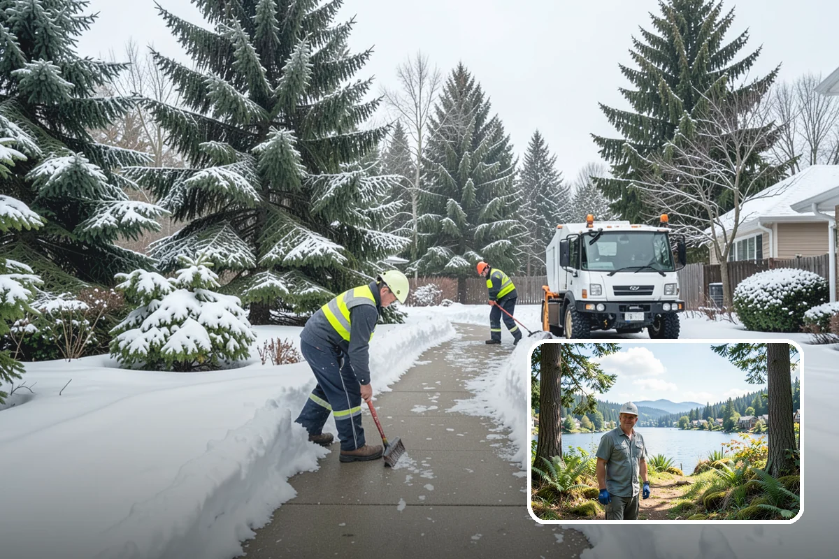 Roof Valley Clearing in Milton, King County, WA - Reopened drainage in the roof's highest-risk channels