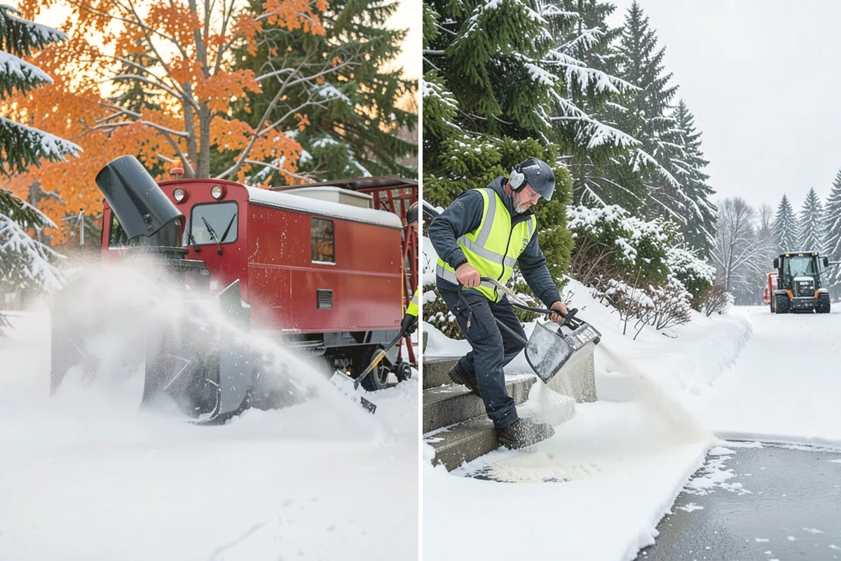 Roof Valley Clearing in Monroe, Snohomish County, WA - Locate valleys holding packed snow or ice