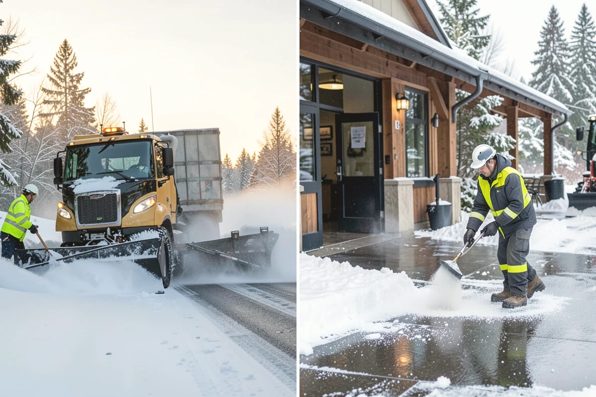 Roof Valley Clearing in Mountlake Terrace, Snohomish County, WA - Locate valleys holding packed snow or ice