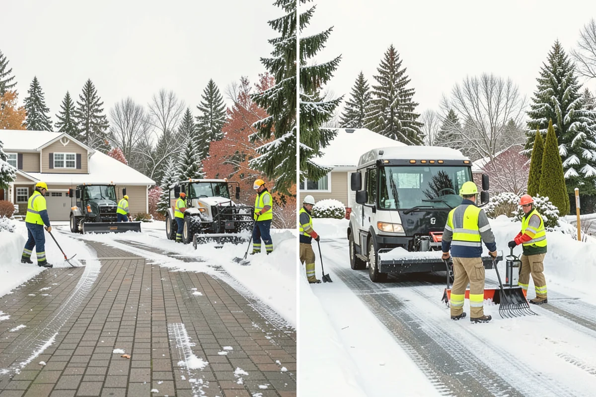 Roof Valley Clearing in Newcastle, King County, WA - Locate valleys holding packed snow or ice