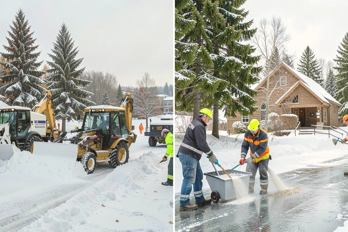 Roof Valley Clearing in Orting, Pierce County, WA - Locate valleys holding packed snow or ice