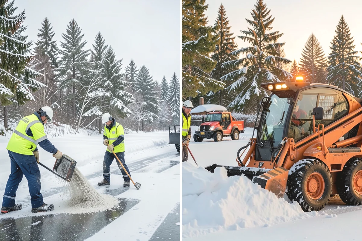 Roof Valley Clearing in Ruston, Pierce County, WA - Locate valleys holding packed snow or ice