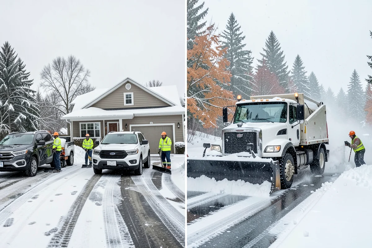 Roof Valley Clearing in SeaTac, King County, WA - Locate valleys holding packed snow or ice