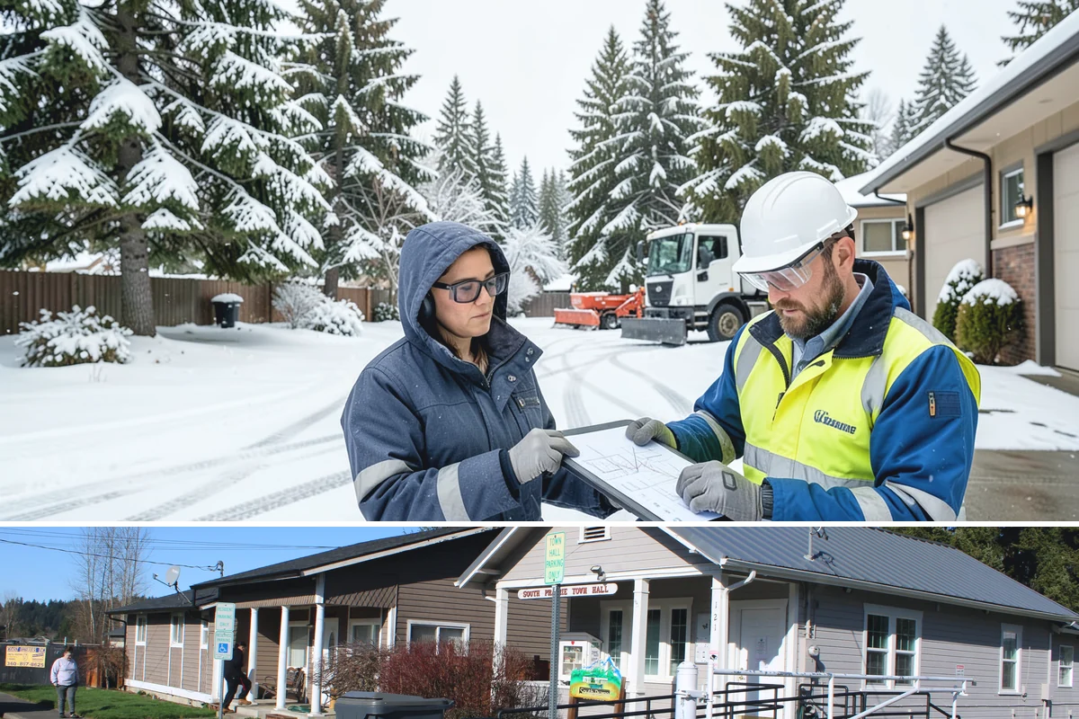 Roof Valley Clearing in South Prairie, Pierce County, WA - Roof valley clearing is most needed during freeze-thaw stretches from December through February when ice concentrates in the...