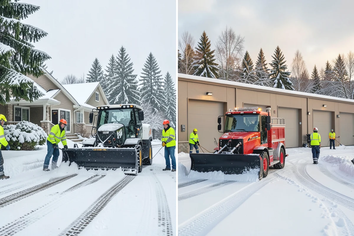 Roof Valley Clearing in Sumner, Pierce County, WA - Locate valleys holding packed snow or ice