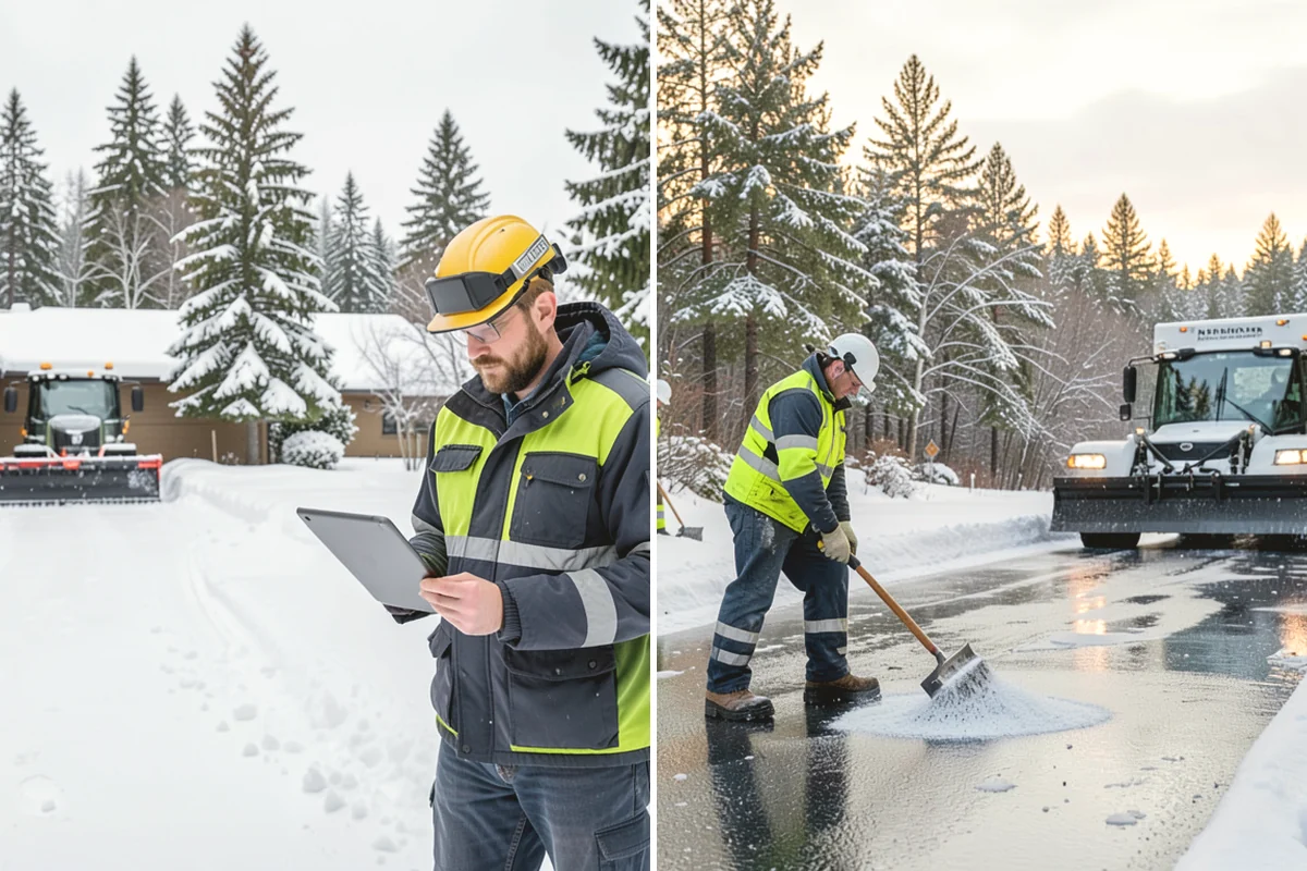 Rooftop Parking Snow Removal in Anacortes, Skagit County, WA - Confirm the deck load rating and designated snow-relief points