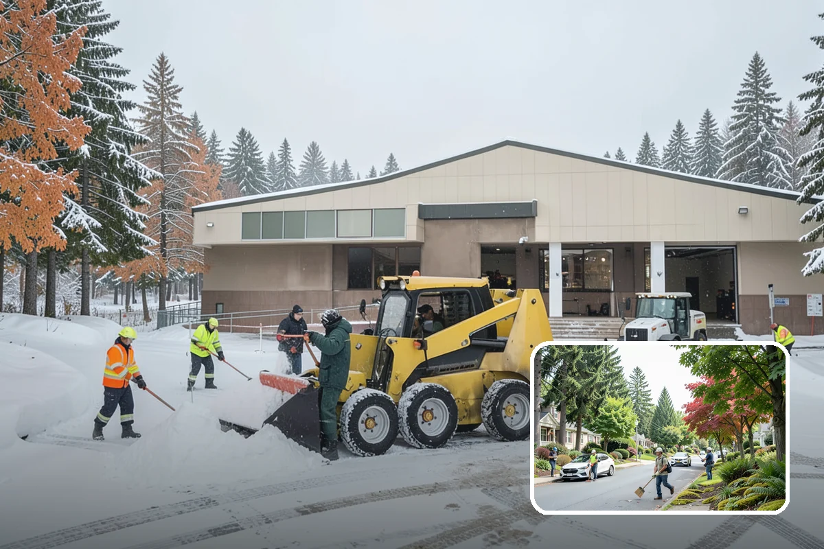 Rooftop Parking Snow Removal in Beaux Arts Village, King County, WA - Manages snow weight within the deck's structural load limits
