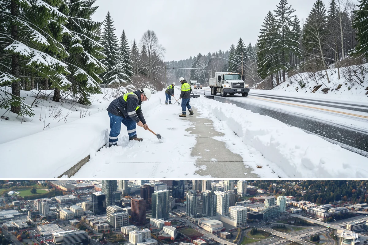 Rooftop Parking Snow Removal in Bellevue, King County, WA - Coordinate rooftop-deck coverage ahead of midwinter storms when heavy wet snow adds the most load, typically December through...