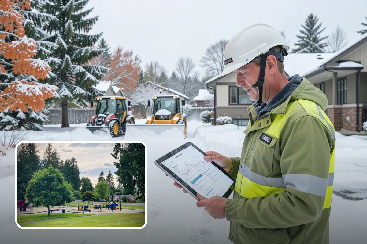 Rooftop Parking Snow Removal in Bonney Lake, Pierce County, WA - Manages snow weight within the deck's structural load limits