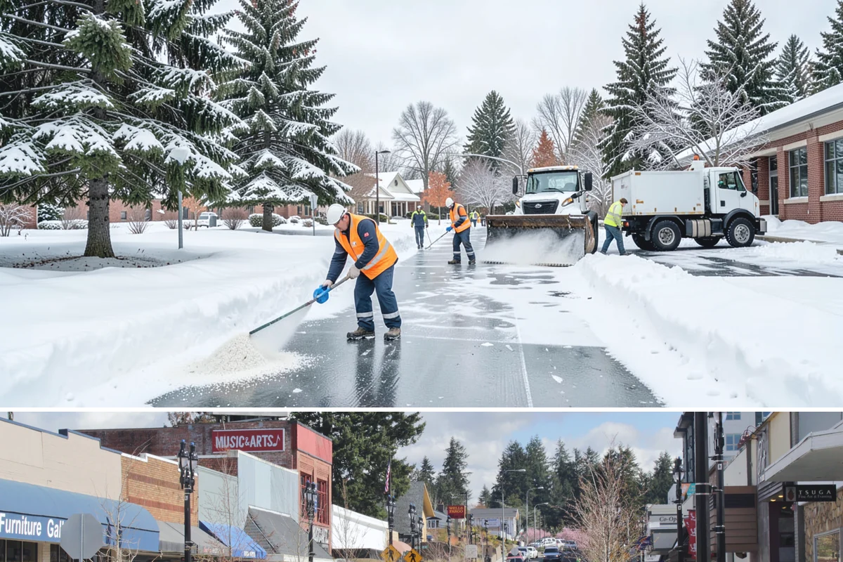 Rooftop Parking Snow Removal in Bothell, King County, WA - Coordinate rooftop-deck coverage ahead of midwinter storms when heavy wet snow adds the most load, typically December through...