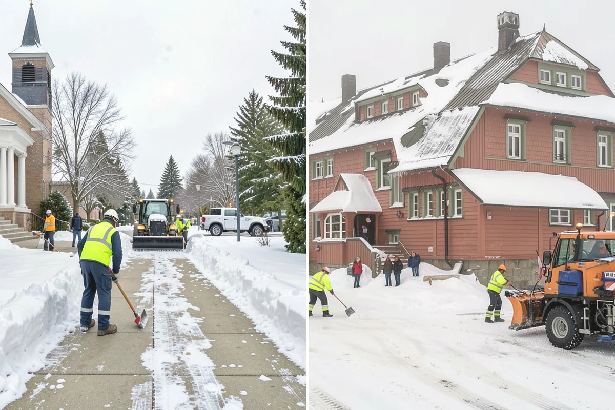 Rooftop Parking Snow Removal in Burien, King County, WA - Confirm the deck load rating and designated snow-relief points