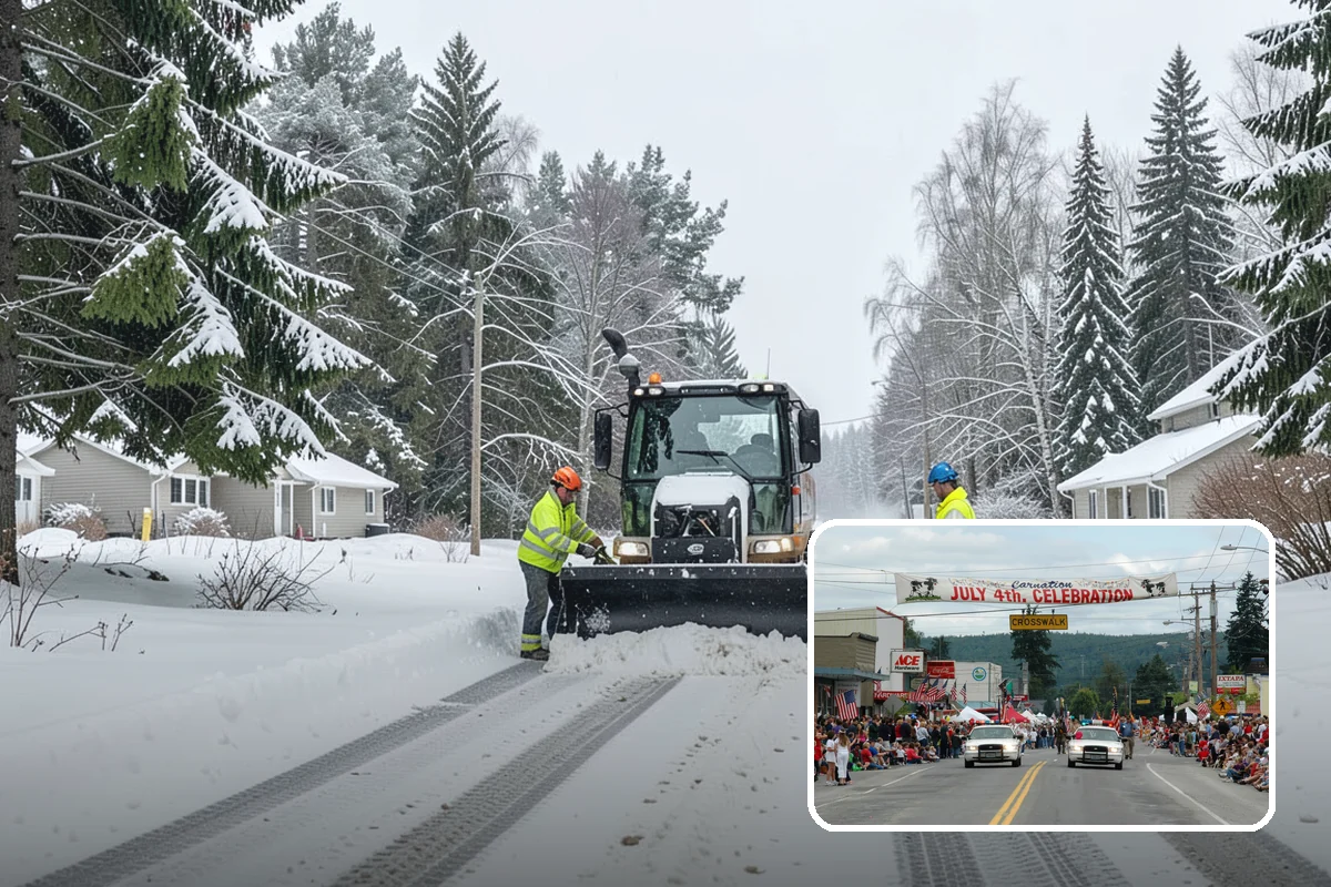 Rooftop Parking Snow Removal in Carnation, King County, WA - Manages snow weight within the deck's structural load limits