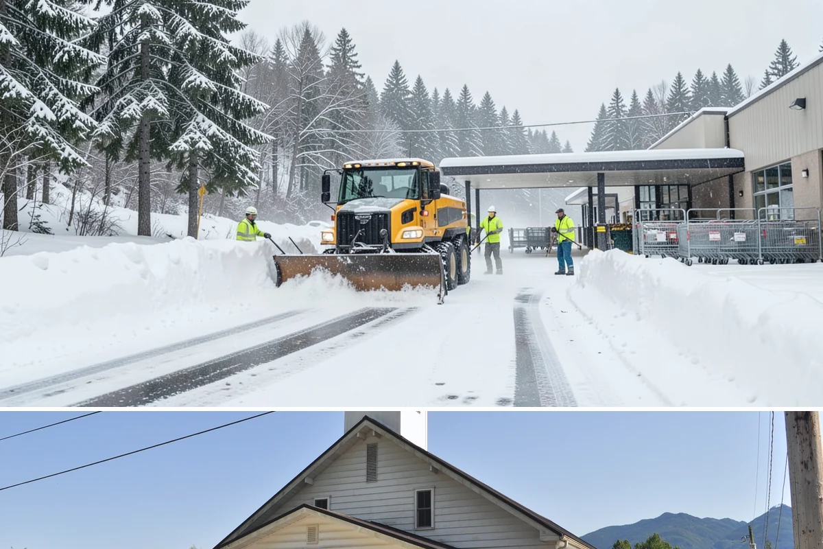 Rooftop Parking Snow Removal in Concrete, Skagit County, WA - Coordinate rooftop-deck coverage ahead of midwinter storms when heavy wet snow adds the most load, typically December through...
