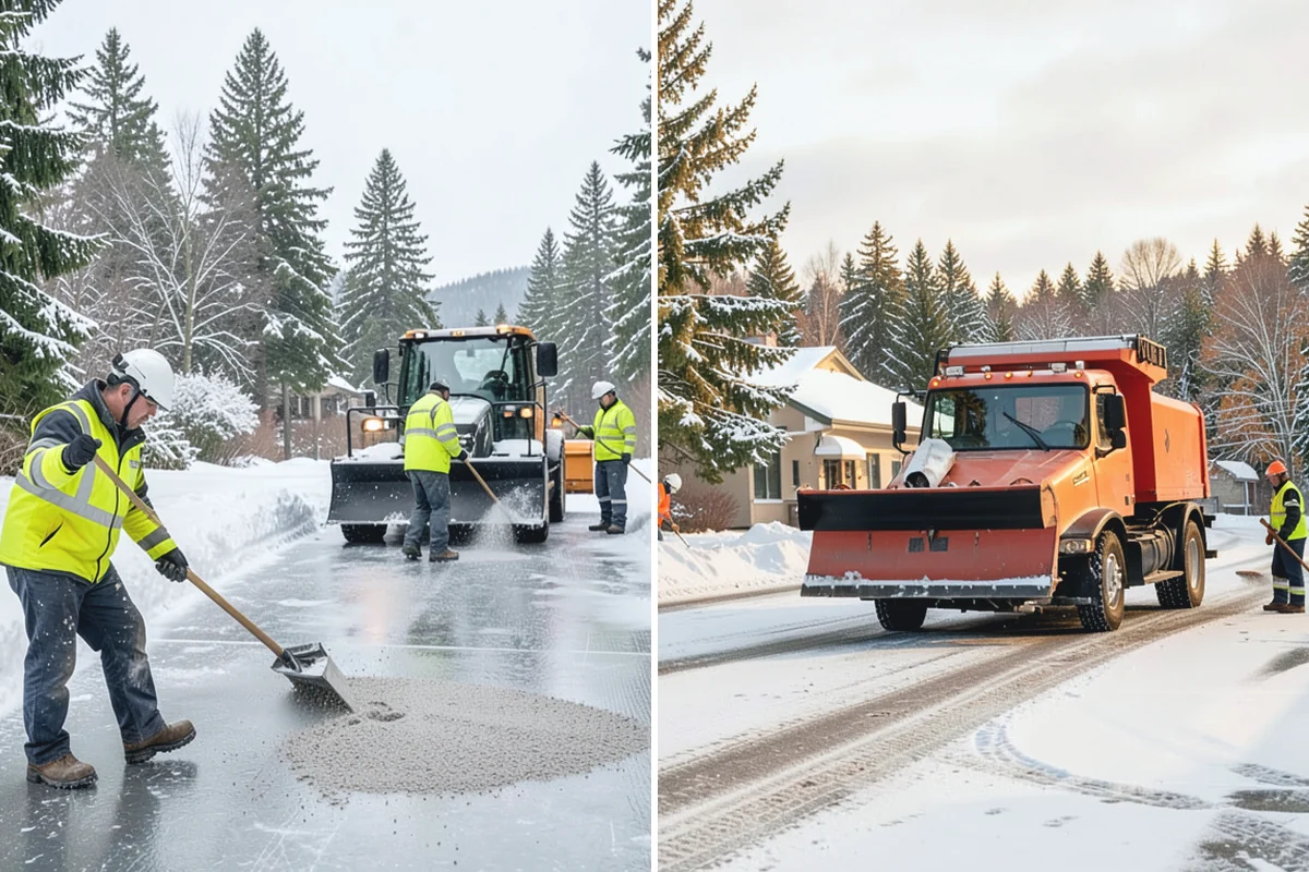 Rooftop Parking Snow Removal in Coupeville, Island County, WA - Confirm the deck load rating and designated snow-relief points