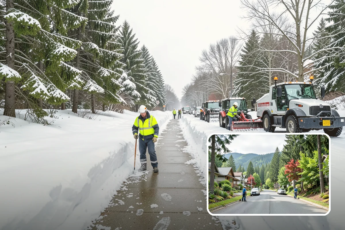 Rooftop Parking Snow Removal in Darrington, Snohomish County, WA - Manages snow weight within the deck's structural load limits