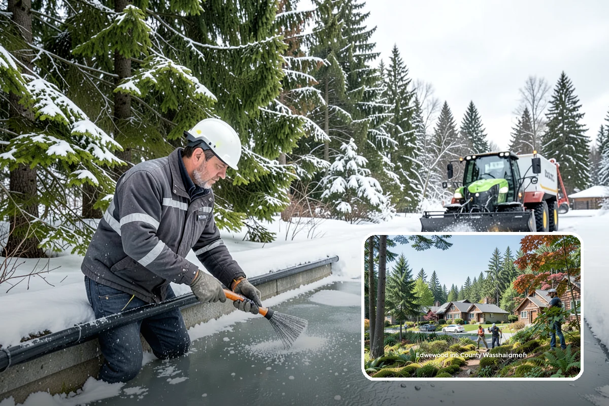Rooftop Parking Snow Removal in Edgewood, Pierce County, WA - Manages snow weight within the deck's structural load limits