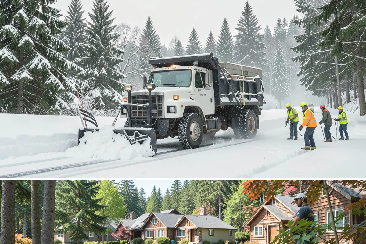 Rooftop Parking Snow Removal in Edgewood, Pierce County, WA - Coordinate rooftop-deck coverage ahead of midwinter storms when heavy wet snow adds the most load, typically December through...