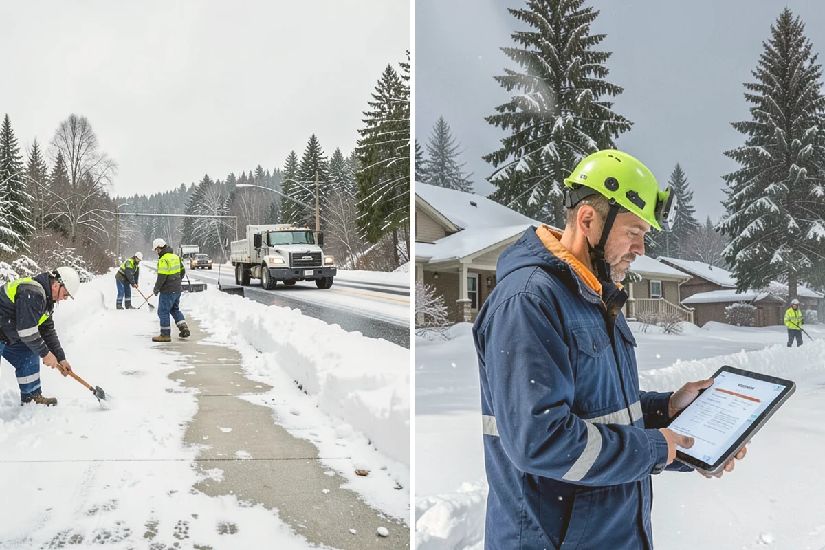 Rooftop Parking Snow Removal in Edmonds, Snohomish County, WA - Confirm the deck load rating and designated snow-relief points