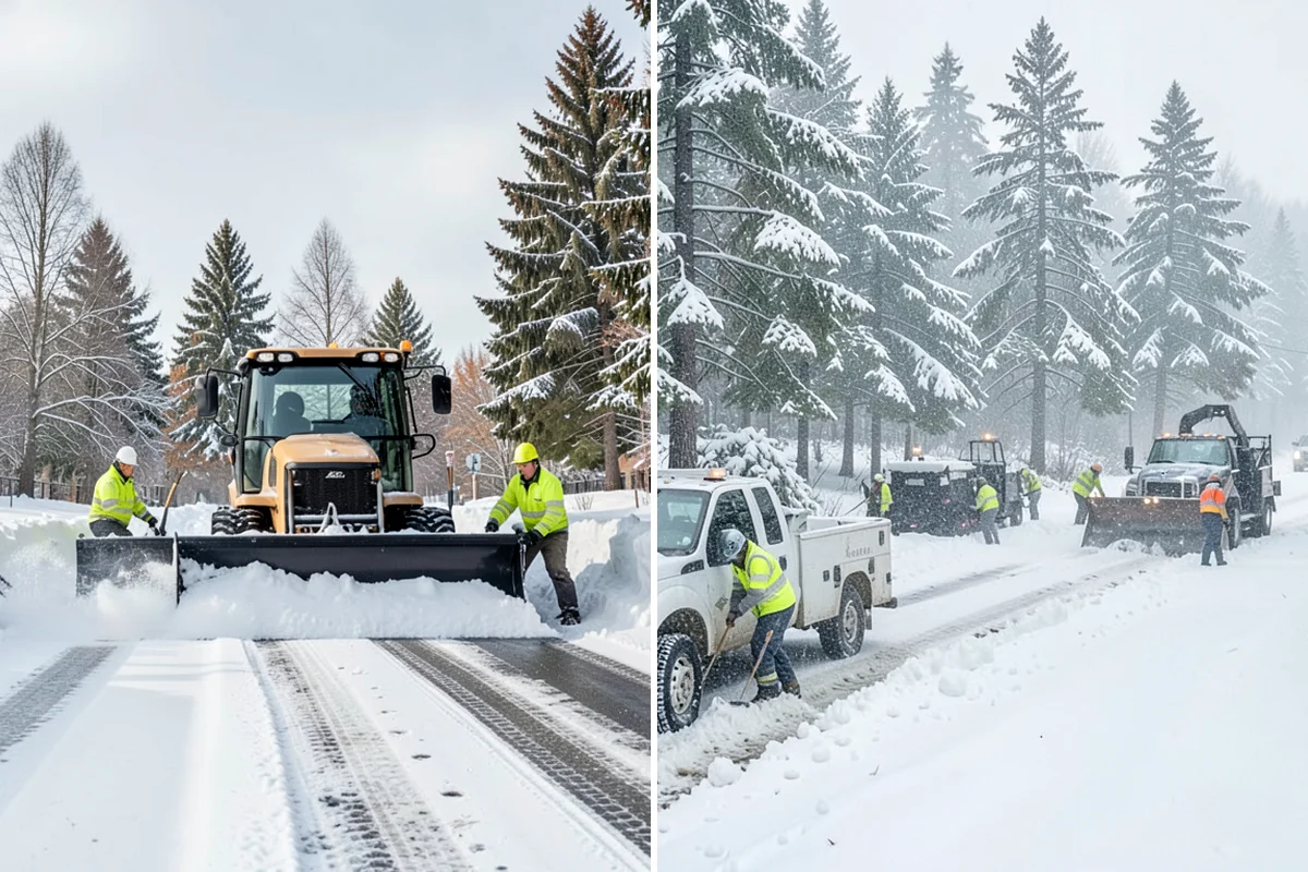 Rooftop Parking Snow Removal in Enumclaw, King County, WA - Confirm the deck load rating and designated snow-relief points