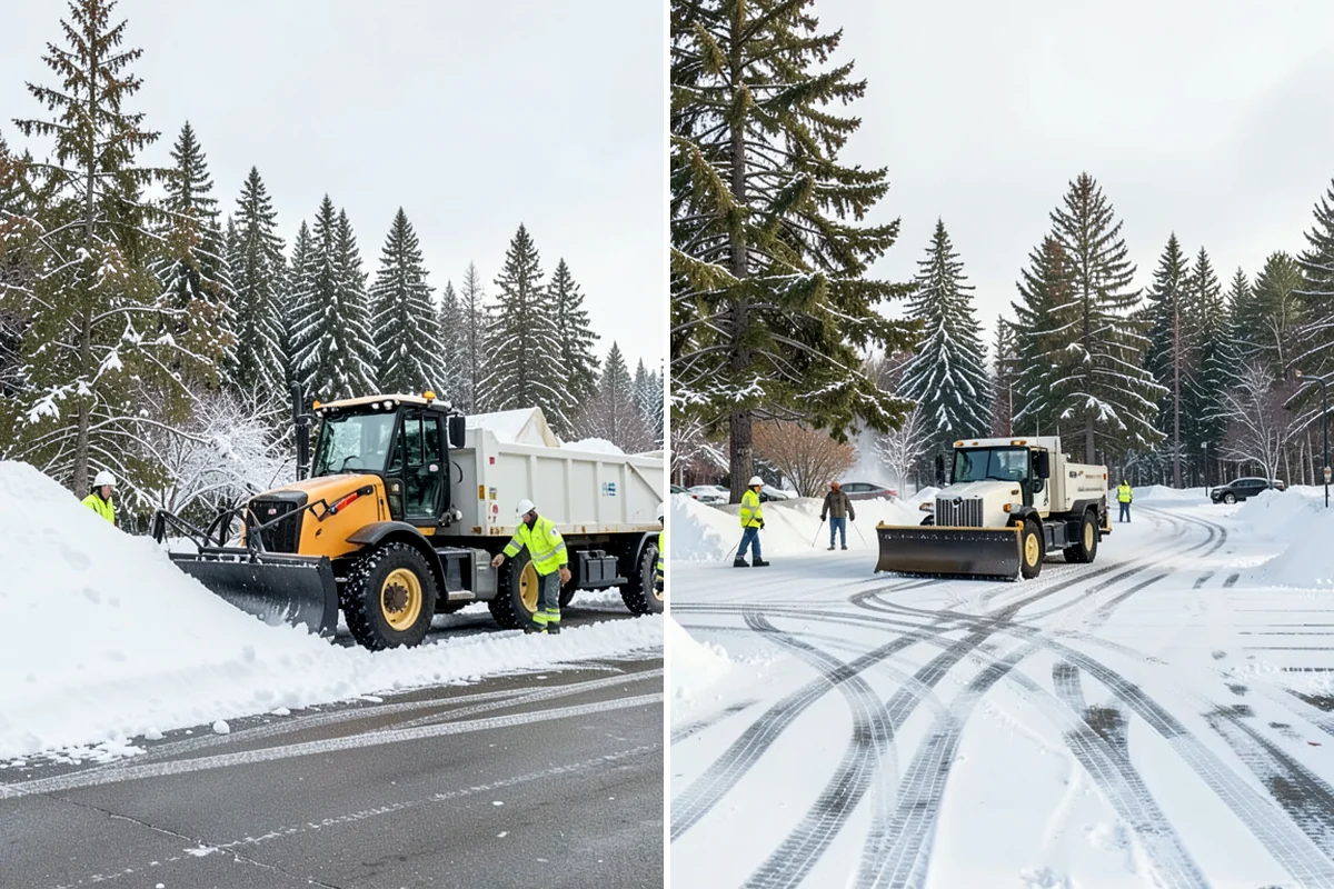 Rooftop Parking Snow Removal in Everett, Snohomish County, WA - Confirm the deck load rating and designated snow-relief points