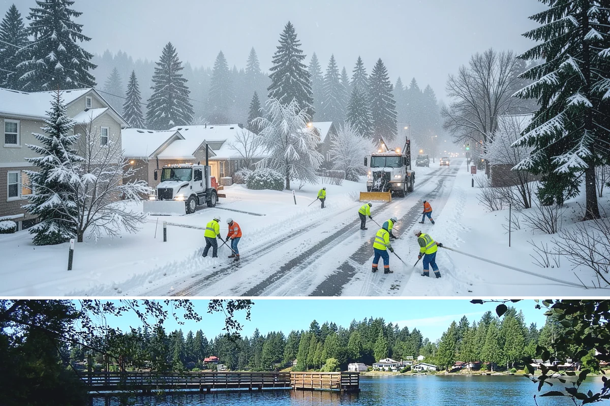 Rooftop Parking Snow Removal in Federal Way, King County, WA - Coordinate rooftop-deck coverage ahead of midwinter storms when heavy wet snow adds the most load, typically December through...