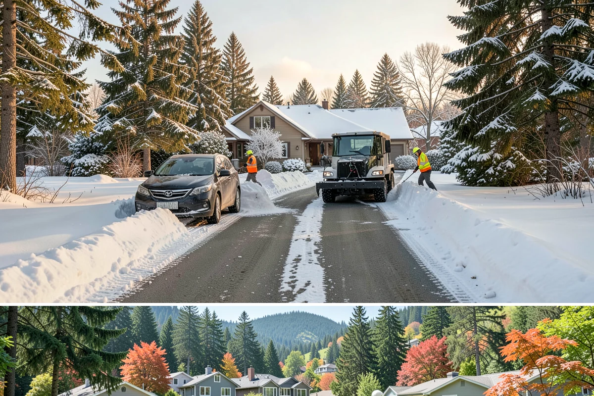Rooftop Parking Snow Removal in Fircrest, Pierce County, WA - Coordinate rooftop-deck coverage ahead of midwinter storms when heavy wet snow adds the most load, typically December through...