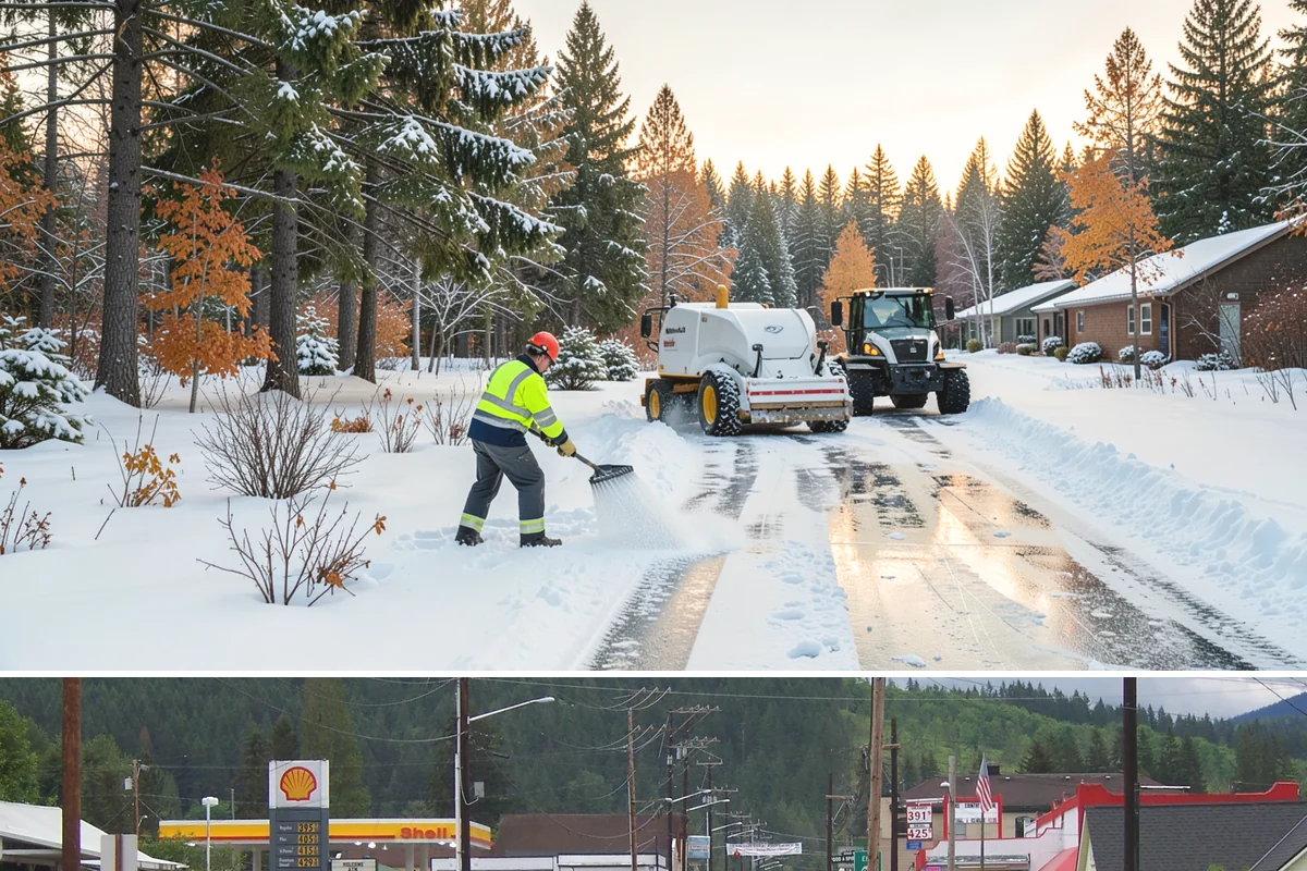 Rooftop Parking Snow Removal in Granite Falls, Snohomish County, WA - Coordinate rooftop-deck coverage ahead of midwinter storms when heavy wet snow adds the most load, typically December through...