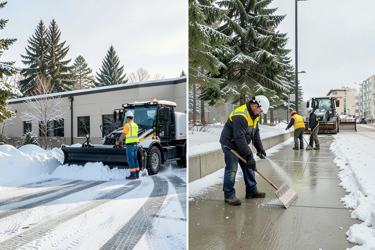 Rooftop Parking Snow Removal in Hunts Point, King County, WA - Confirm the deck load rating and designated snow-relief points