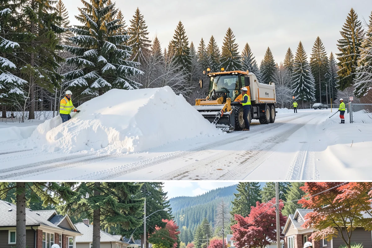 Rooftop Parking Snow Removal in Hunts Point, King County, WA - Coordinate rooftop-deck coverage ahead of midwinter storms when heavy wet snow adds the most load, typically December through...