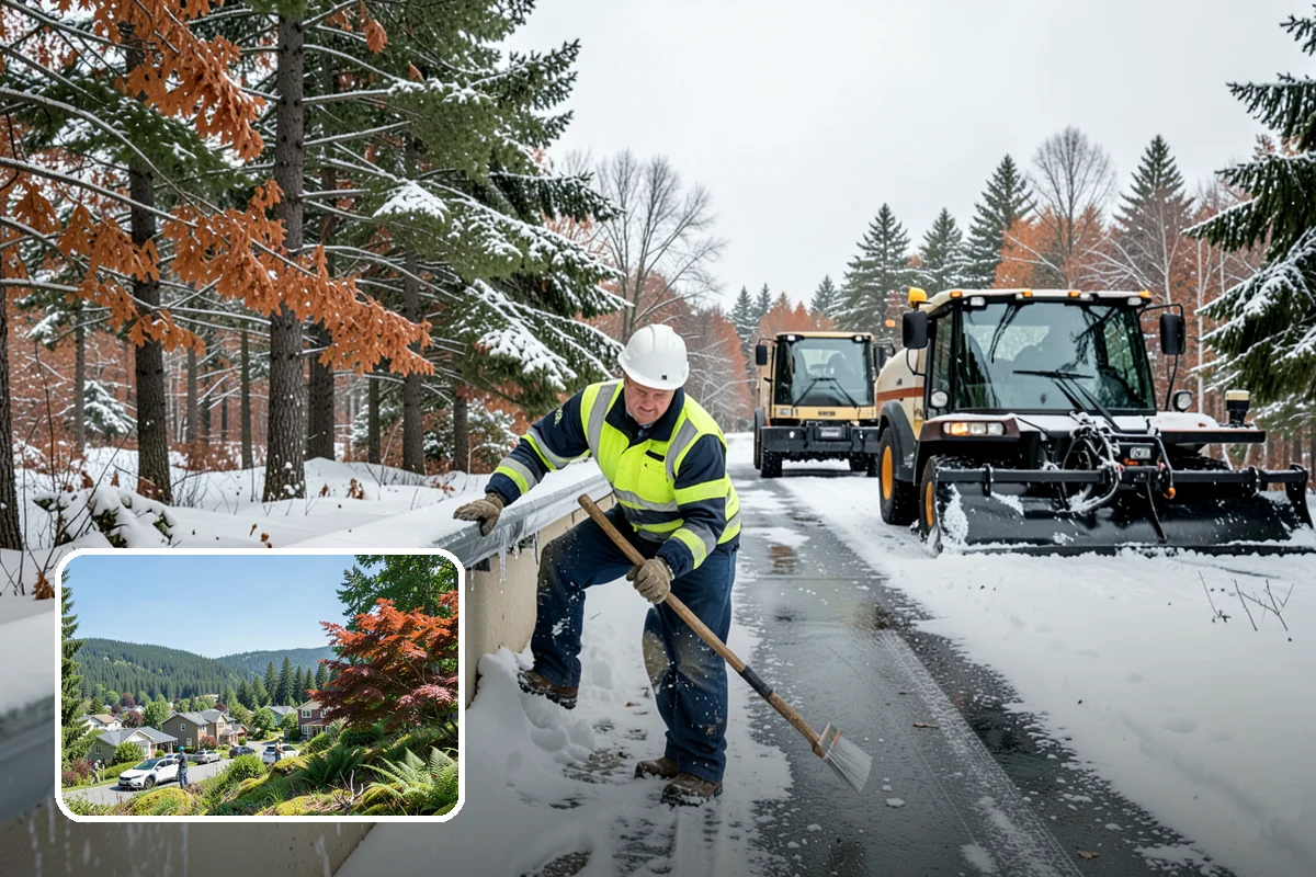 Rooftop Parking Snow Removal in Index, Snohomish County, WA - Manages snow weight within the deck's structural load limits