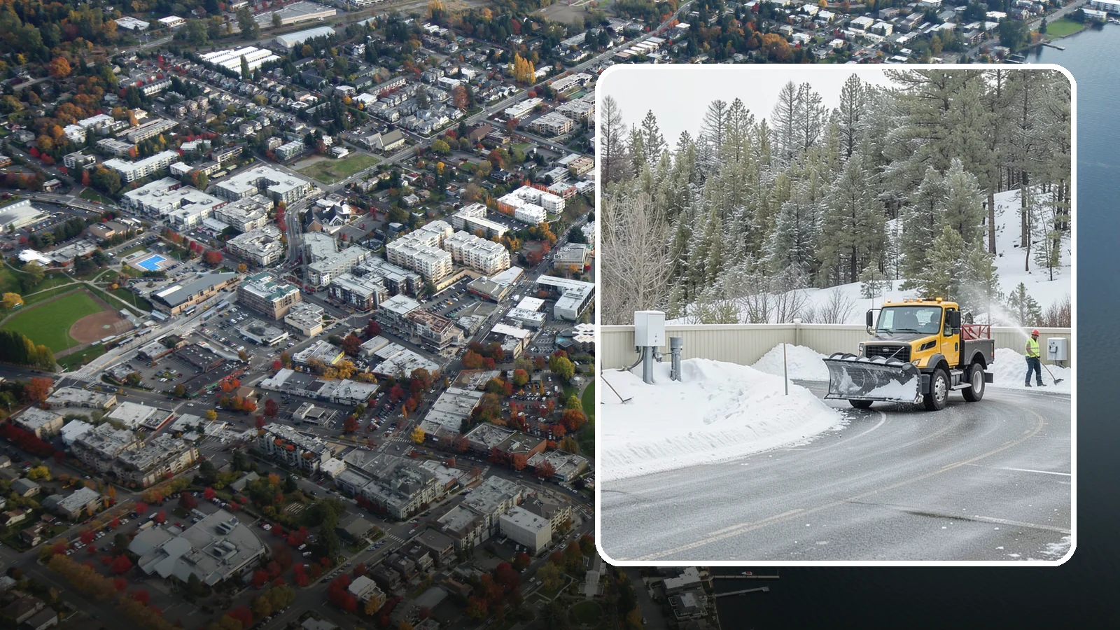 Rooftop Parking Snow Removal in Kirkland, King County, WA - Specialized snow clearing on rooftop and elevated parking decks where structural load and drainage both matter.