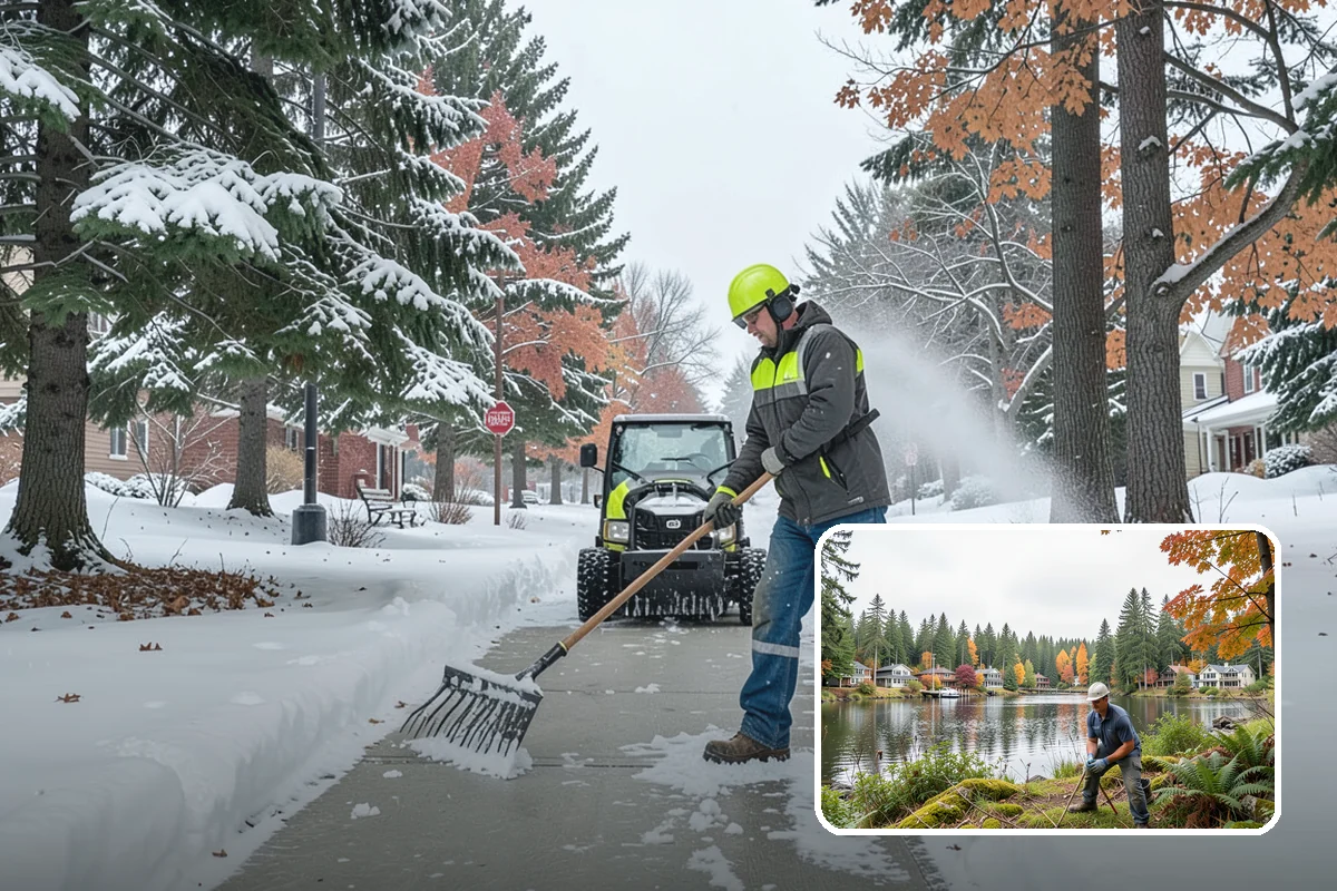 Rooftop Parking Snow Removal in La Conner, Skagit County, WA - Manages snow weight within the deck's structural load limits