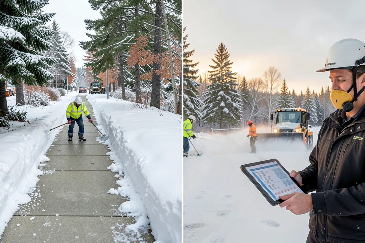Rooftop Parking Snow Removal in Lake Forest Park, King County, WA - Confirm the deck load rating and designated snow-relief points