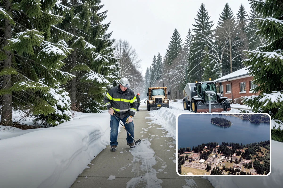 Rooftop Parking Snow Removal in Lakewood, Pierce County, WA - Manages snow weight within the deck's structural load limits
