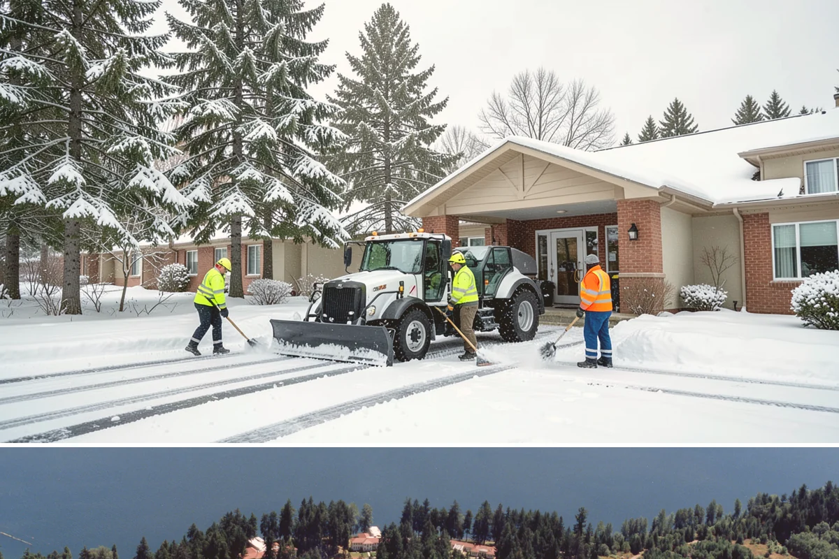 Rooftop Parking Snow Removal in Lakewood, Pierce County, WA - Coordinate rooftop-deck coverage ahead of midwinter storms when heavy wet snow adds the most load, typically December through...