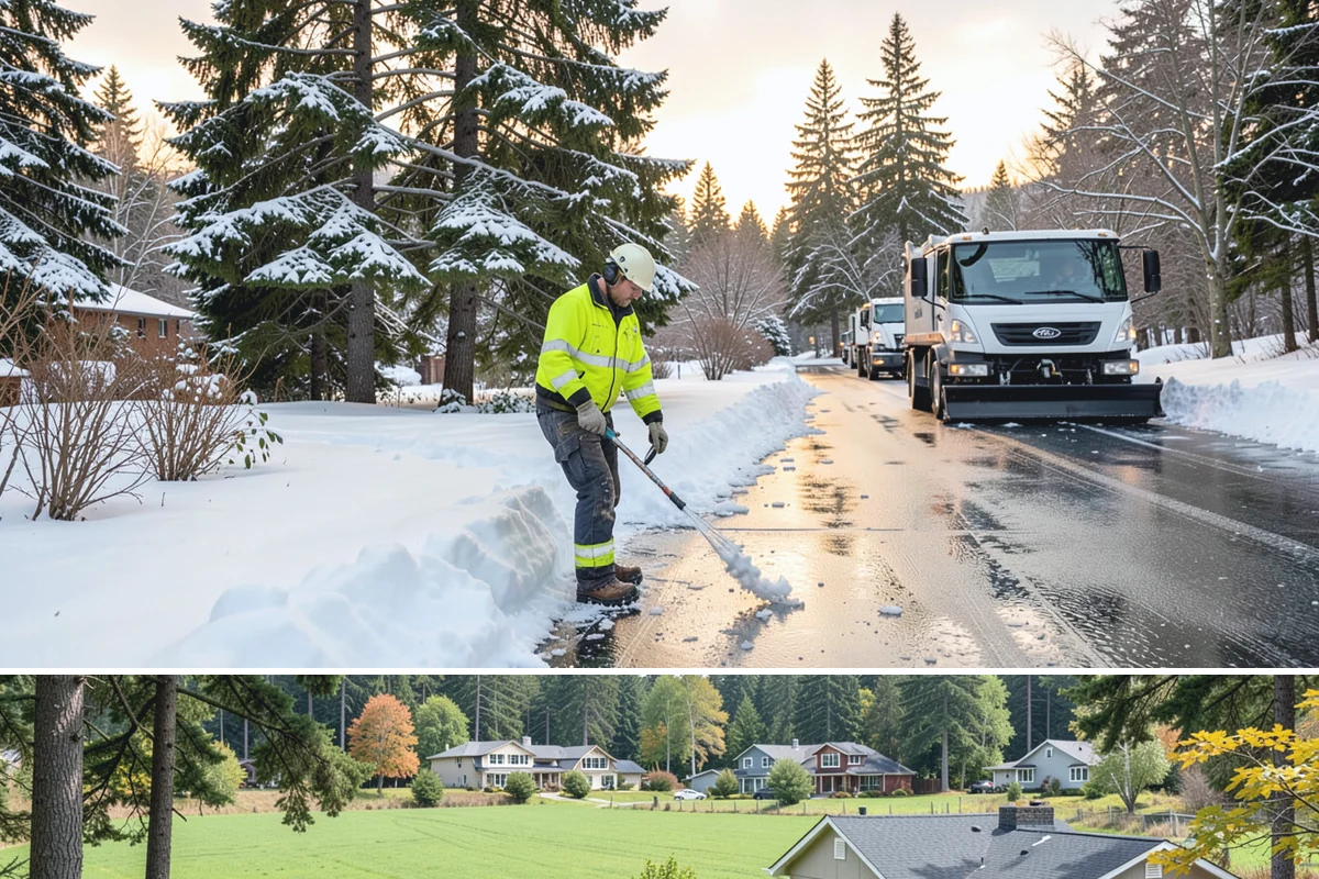 Rooftop Parking Snow Removal in Lyman, Skagit County, WA - Coordinate rooftop-deck coverage ahead of midwinter storms when heavy wet snow adds the most load, typically December through...