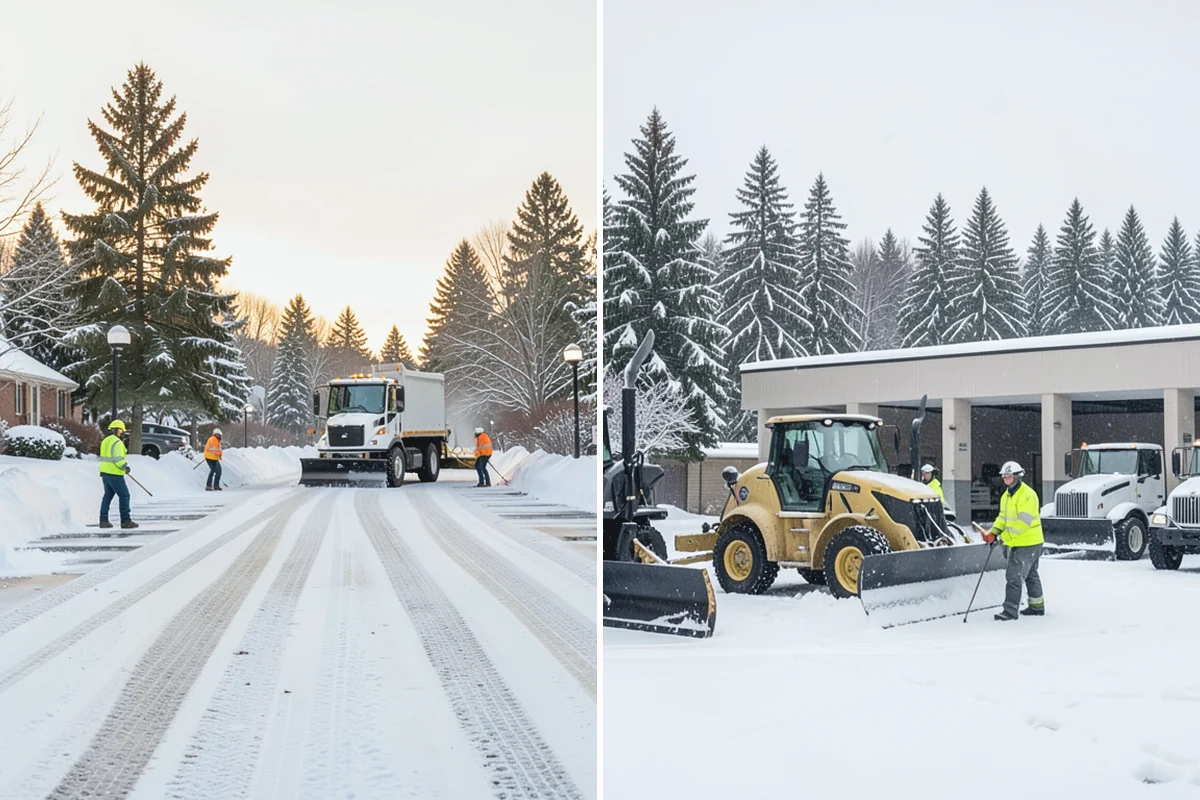 Rooftop Parking Snow Removal in Marysville, Snohomish County, WA - Confirm the deck load rating and designated snow-relief points