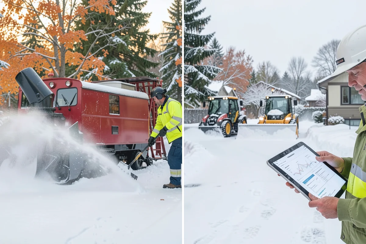 Rooftop Parking Snow Removal in Medina, King County, WA - Confirm the deck load rating and designated snow-relief points