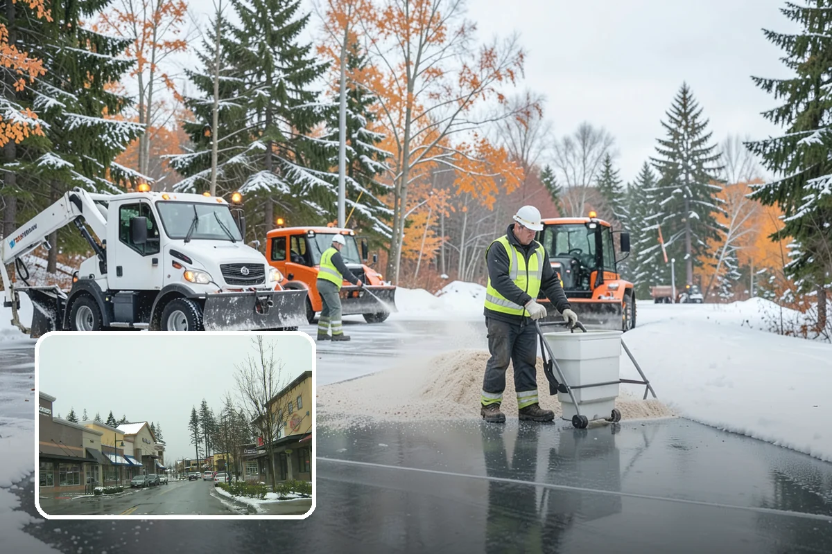 Rooftop Parking Snow Removal in Mill Creek, Snohomish County, WA - Manages snow weight within the deck's structural load limits