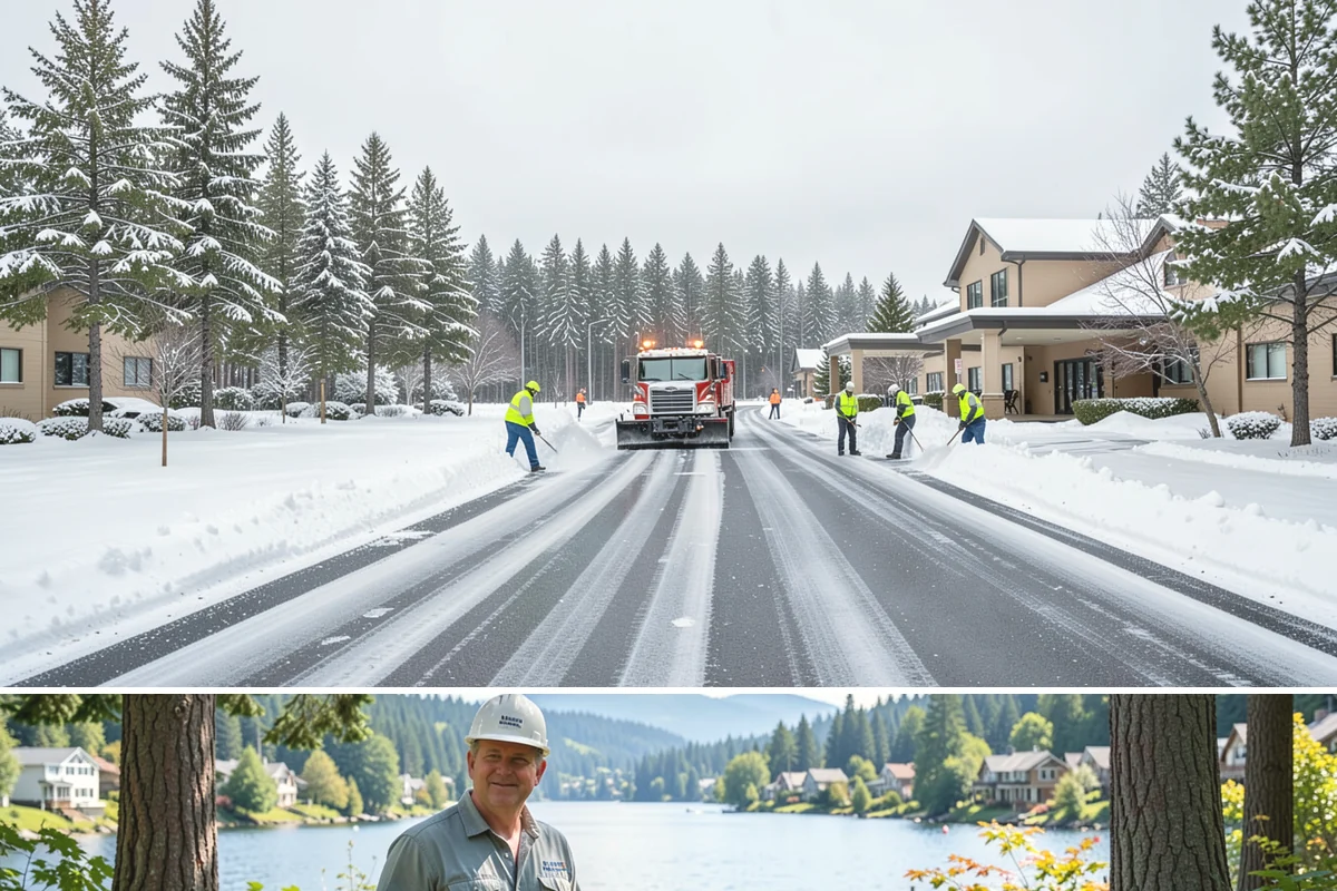 Rooftop Parking Snow Removal in Milton, King County, WA - Coordinate rooftop-deck coverage ahead of midwinter storms when heavy wet snow adds the most load, typically December through...