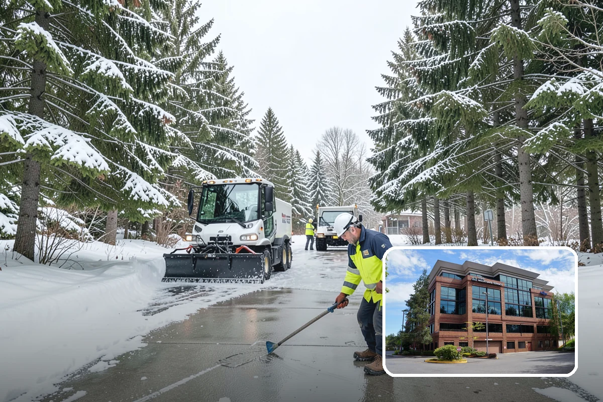 Rooftop Parking Snow Removal in Mountlake Terrace, Snohomish County, WA - Manages snow weight within the deck's structural load limits