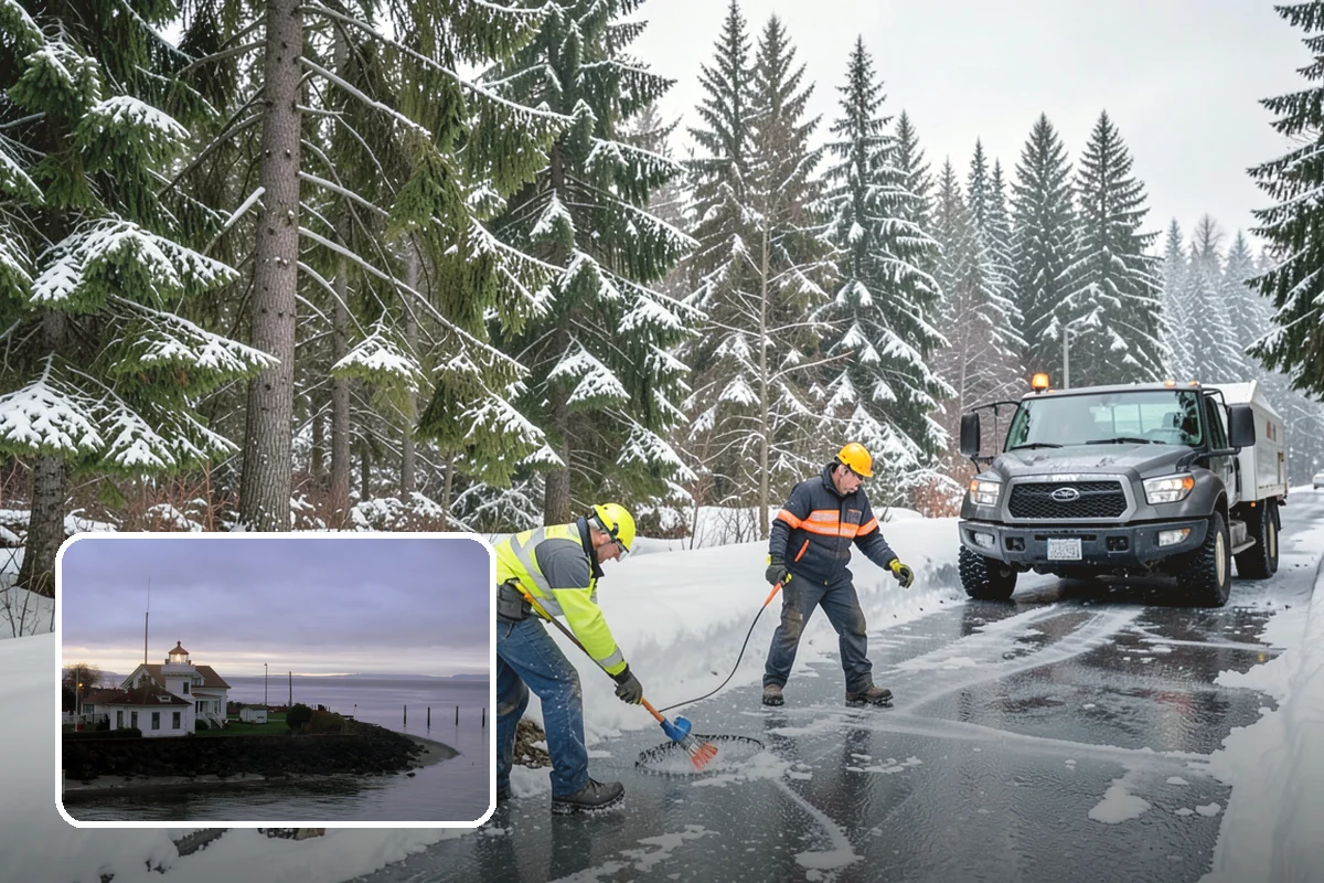 Rooftop Parking Snow Removal in Mukilteo, Snohomish County, WA - Manages snow weight within the deck's structural load limits