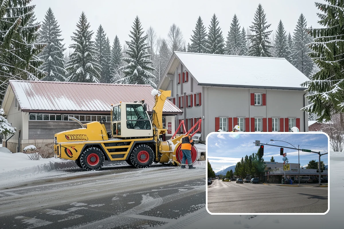 Rooftop Parking Snow Removal in North Bend, King County, WA - Manages snow weight within the deck's structural load limits