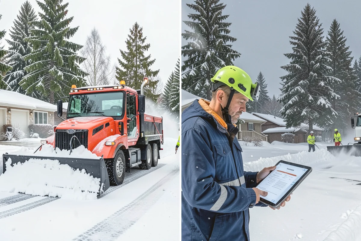 Rooftop Parking Snow Removal in Oak Harbor, Island County, WA - Confirm the deck load rating and designated snow-relief points