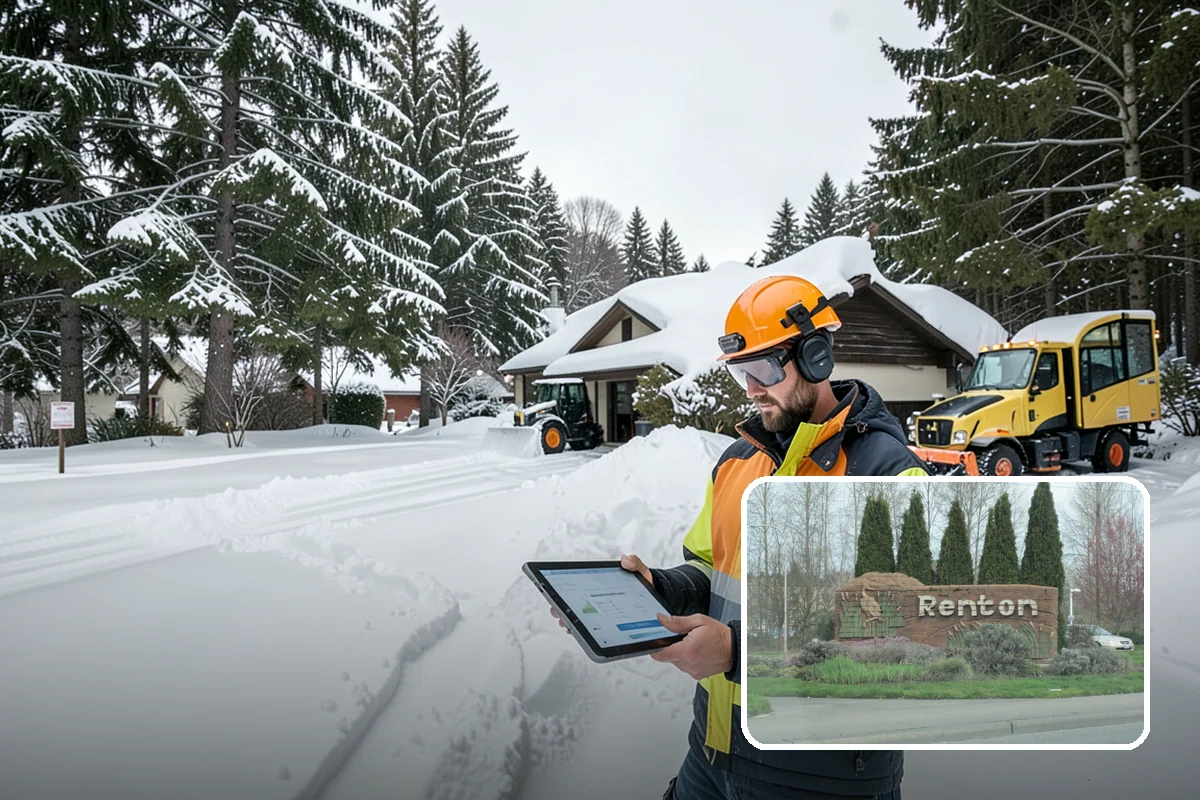 Rooftop Parking Snow Removal in Renton, King County, WA - Manages snow weight within the deck's structural load limits