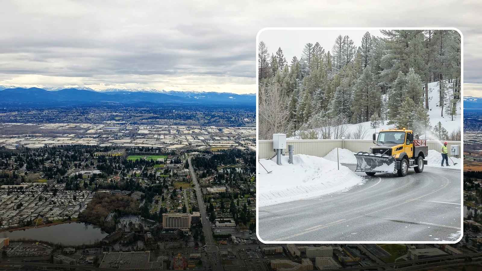 Rooftop Parking Snow Removal in SeaTac, King County, WA - Specialized snow clearing on rooftop and elevated parking decks where structural load and drainage both matter.