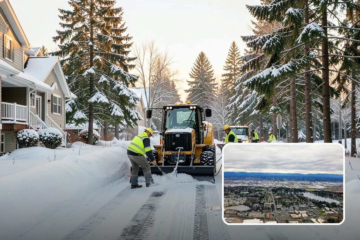 Rooftop Parking Snow Removal in SeaTac, King County, WA - Manages snow weight within the deck's structural load limits