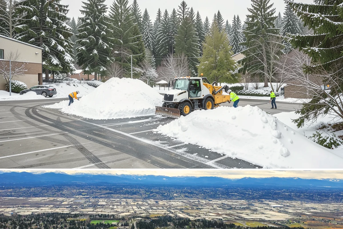 Rooftop Parking Snow Removal in SeaTac, King County, WA - Coordinate rooftop-deck coverage ahead of midwinter storms when heavy wet snow adds the most load, typically December through...